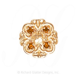 GS471 CIT - 14 Karat Gold Citrine Slide 